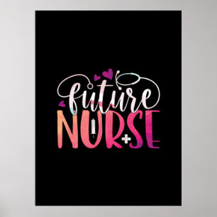 Geschenk für Krankenschwester   Future Nurse Poster
