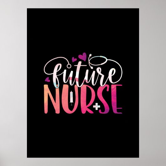 Geschenk für Krankenschwester | Future Nurse Poster (Vorne)