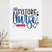 Geschenk für Krankenschwester | Future Nurse Poster (Küche)