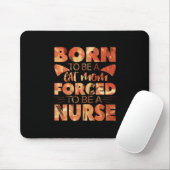 Geschenk für Krankenschwester | Geboren als Katzen Mousepad (Mit Mouse)