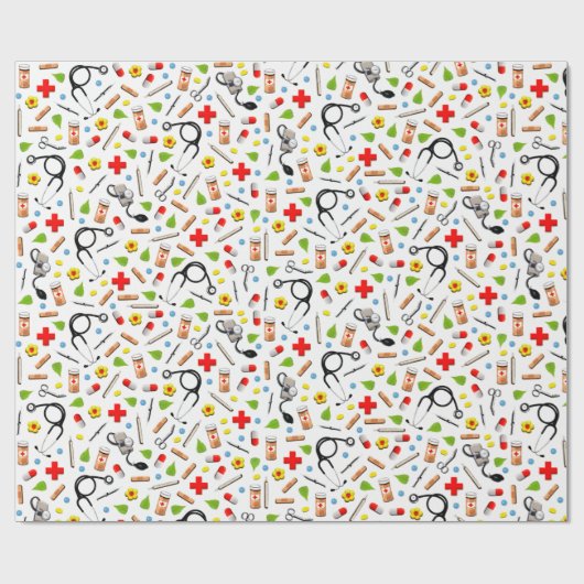 Geschenk für Krankenschwester Geschenkpapier (Flach)