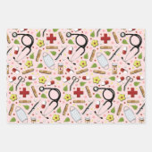 Geschenk für Krankenschwester Geschenkpapier Set (Vorderseite 3)