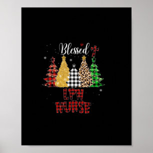 Geschenk für Krankenschwester Gesegnet LPN Nurse Poster
