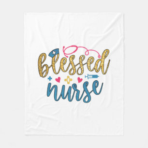 Geschenk für Krankenschwester   Gesegnete Krankens Fleecedecke