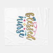 Geschenk für Krankenschwester | Gesegnete Krankens Fleecedecke (Vorderseite (Horizontal))