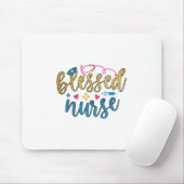 Geschenk für Krankenschwester | Gesegnete Krankens Mousepad (Mit Mouse)