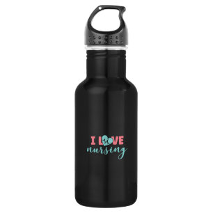 Geschenk für Krankenschwester I Liebe Pflege Edelstahlflasche