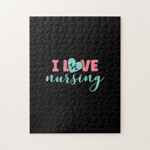 Geschenk für Krankenschwester I Liebe Pflege Puzzle