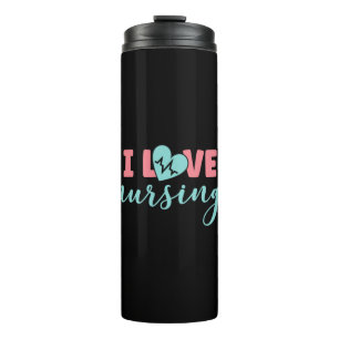Geschenk für Krankenschwester I Liebe Pflege Thermosbecher
