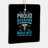 Geschenk für Krankenschwester | Ich bin ein stolze Keramikornament (Rechts)