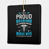 Geschenk für Krankenschwester | Ich bin ein stolze Keramikornament (Links)