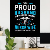 Geschenk für Krankenschwester | Ich bin ein stolze Poster (Heimbüro)
