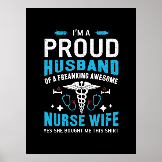 Geschenk für Krankenschwester | Ich bin ein stolze Poster (Vorne)