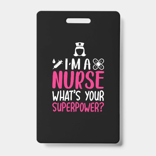 Geschenk für Krankenschwester | Ich bin eine Krank Ausweis (Vorderseite)