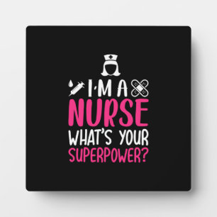 Geschenk für Krankenschwester   Ich bin eine Krank Fotoplatte