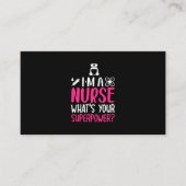 Geschenk für Krankenschwester | Ich bin eine Krank Visitenkarte (Vorderseite)