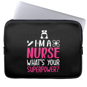 Geschenk für Krankenschwester Ich bin eine Kranken Laptopschutzhülle