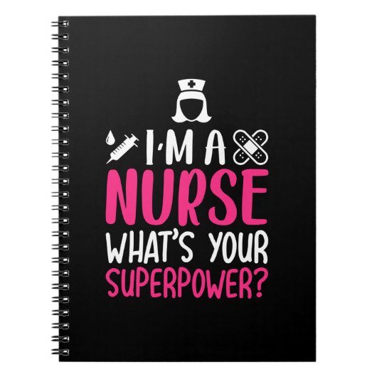 Geschenk für Krankenschwester Ich bin eine Kranken Notizblock (Vorderseite)