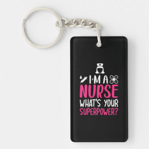 Geschenk für Krankenschwester Ich bin eine Kranken Schlüsselanhänger