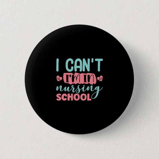Geschenk für Krankenschwester | Ich bin in der Kra Button (Vorderseite)