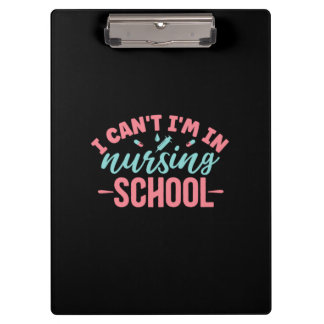 Geschenk für Krankenschwester | Ich bin in der Kra Klemmbrett