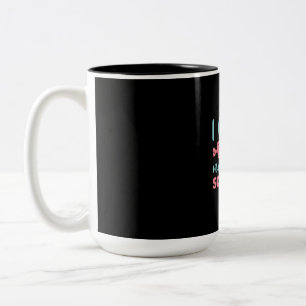 Geschenk für Krankenschwester Ich bin in der Kra Zweifarbige Tasse