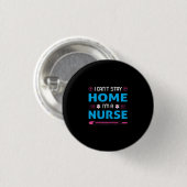 Geschenk für Krankenschwester | Ich bin Krankensch Button (Vorne & Hinten)