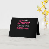 Geschenk für Krankenschwester | Ich bin Krankensch Karte (Gelbe Blume)