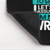 Geschenk für Krankenschwester | Ich bin Krankensch Mousepad (Ecke)
