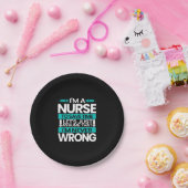 Geschenk für Krankenschwester | Ich bin Krankensch Pappteller (Party)
