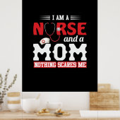 Geschenk für Krankenschwester | Ich bin Krankensch Poster (Küche)