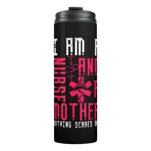 Geschenk für Krankenschwester | Ich bin Krankensch Thermosbecher (Vorderseite)