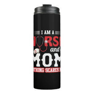 Geschenk für Krankenschwester Ich bin Krankensch Thermosbecher