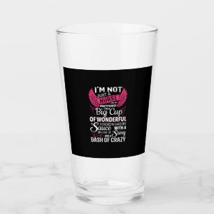 Geschenk für Krankenschwester Ich bin nicht nur Glas