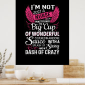 Geschenk für Krankenschwester | Ich bin nicht nur  Poster (Küche)