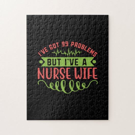 Geschenk für Krankenschwester | Ich habe 99 Proble Puzzle (Vertikal)