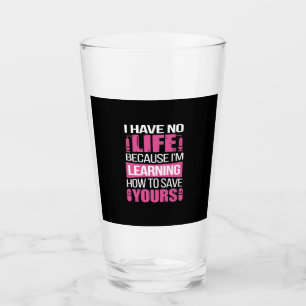 Geschenk für Krankenschwester   Ich habe kein Lebe Glas