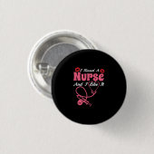 Geschenk für Krankenschwester | Ich küsste eine Kr Button (Vorne & Hinten)
