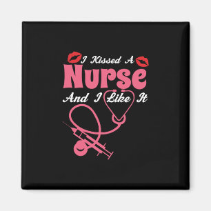 Geschenk für Krankenschwester   Ich küsste eine Kr Magnet
