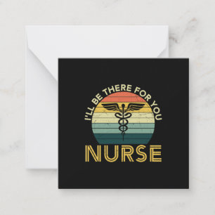 Geschenk für Krankenschwester   Ich werde für Sie  Mitteilungskarte
