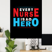Geschenk für Krankenschwester | Jede Krankenschwes Poster (Heimbüro)