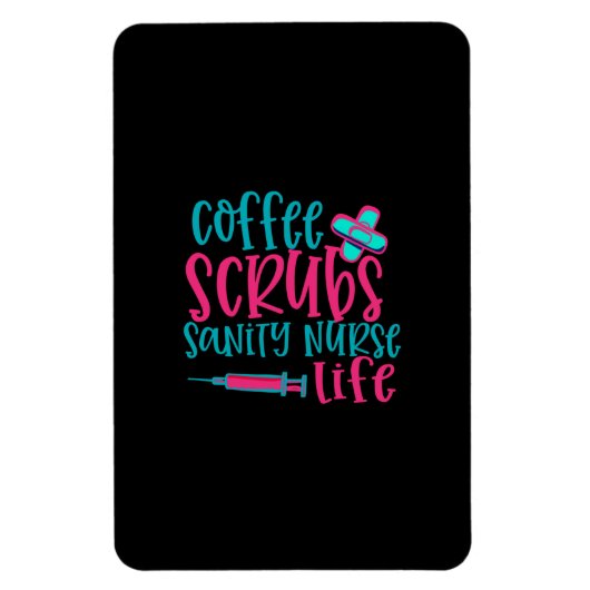Geschenk für Krankenschwester | Kaffeekrubs Sanity Magnet (Vertikal)