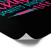 Geschenk für Krankenschwester | Kaffeekrubs Sanity Poster (Ecke)