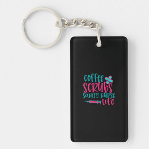 Geschenk für Krankenschwester   Kaffeekrubs Sanity Schlüsselanhänger