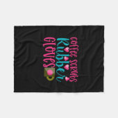 Geschenk für Krankenschwester | Kaffeeschrubben Gu Fleecedecke (Vorderseite (Horizontal))