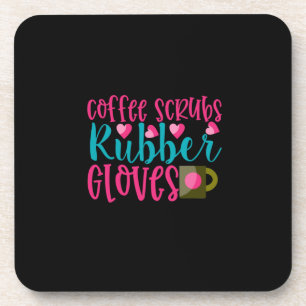 Geschenk für Krankenschwester   Kaffeeschrubben Gu Getränkeuntersetzer