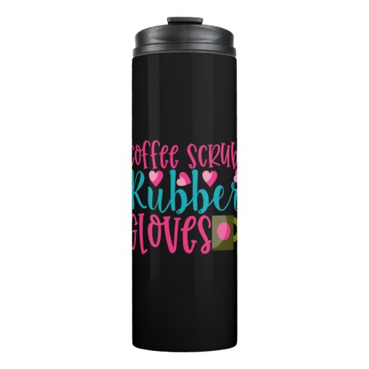 Geschenk für Krankenschwester | Kaffeeschrubben Gu Thermosbecher (Vorderseite)