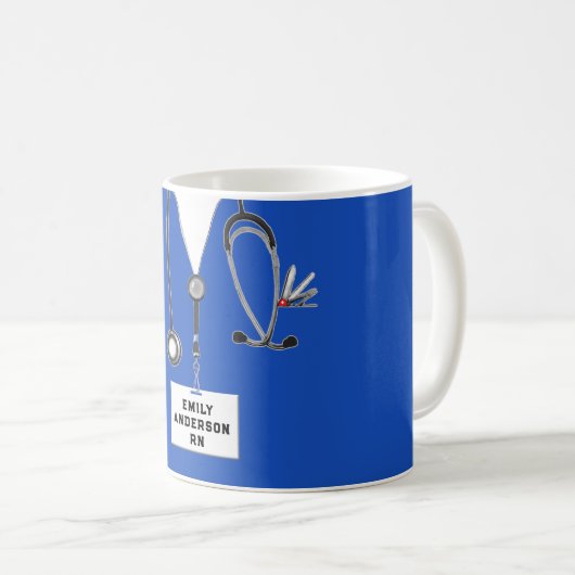 Geschenk für Krankenschwester Kaffeetasse (VorderseiteRechts)