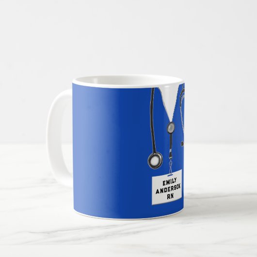 Geschenk für Krankenschwester Kaffeetasse (Vorderseite Links)