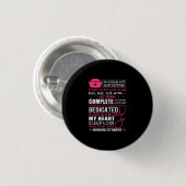 Geschenk für Krankenschwester | Kein soziales Schl Button (Vorne & Hinten)